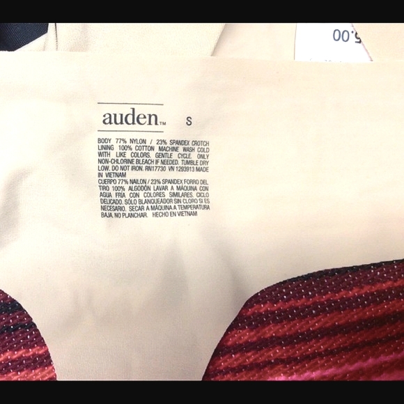 AUDEN WOMEN’S INVISIBLE EDGE THONGS SET OF 2 SIZE: S (4-6) COLOR: BLACK AND TAN - Picture 4 of 5